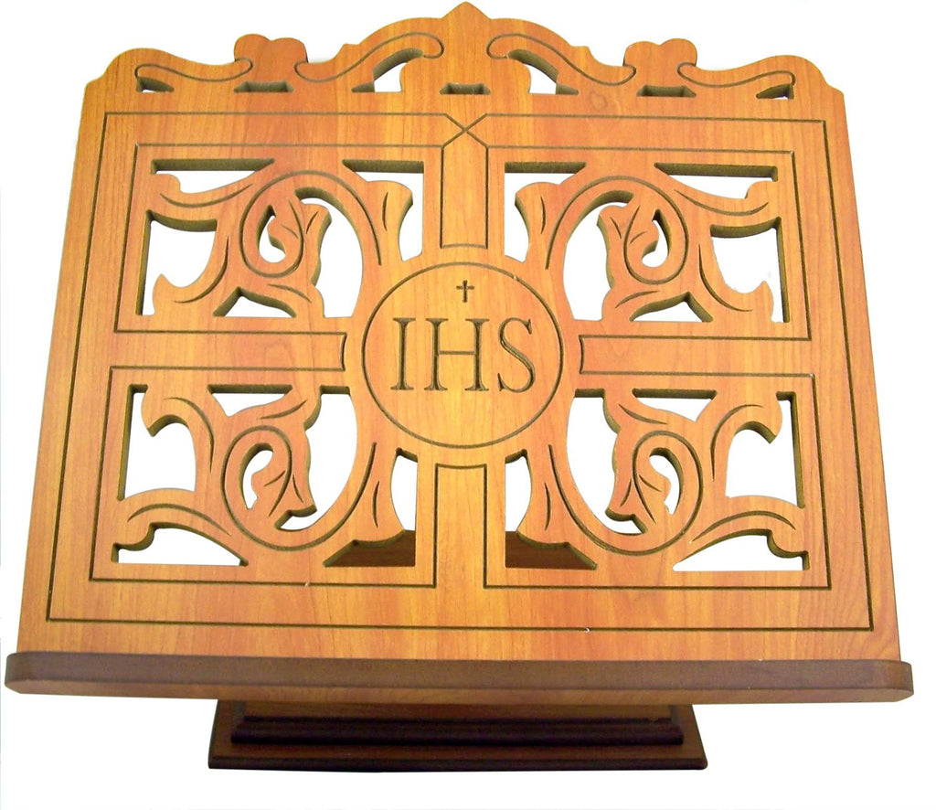 Carved Wood Bible Stand Q59525
