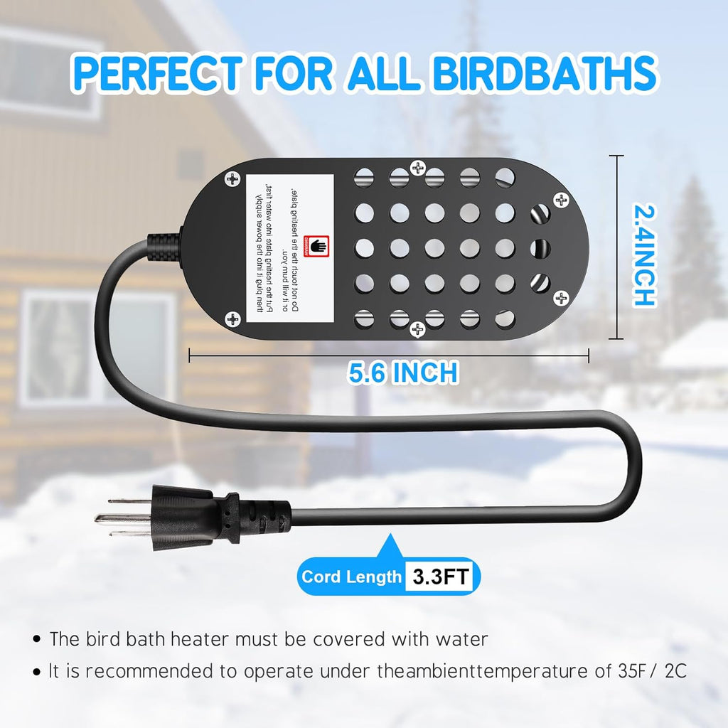 250W Thermostatically Controlled Chicken Waterer Heater A878