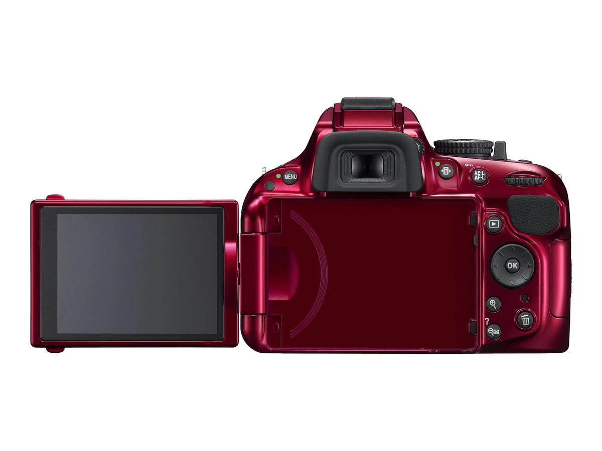 Red Digital Camera SLR 24.1 MP 3x Optical Zoom 18-55mm Lens M90371