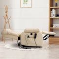 Brown Leather Dual Motor Lift Recliner Chair with Heat and Massage N4903