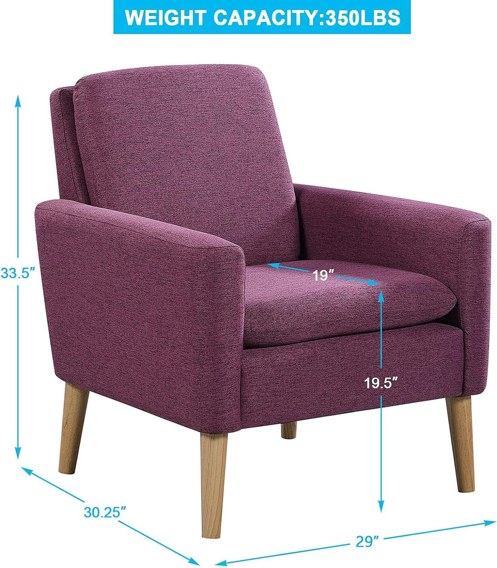 Purple Fabric Accent Chair O4847