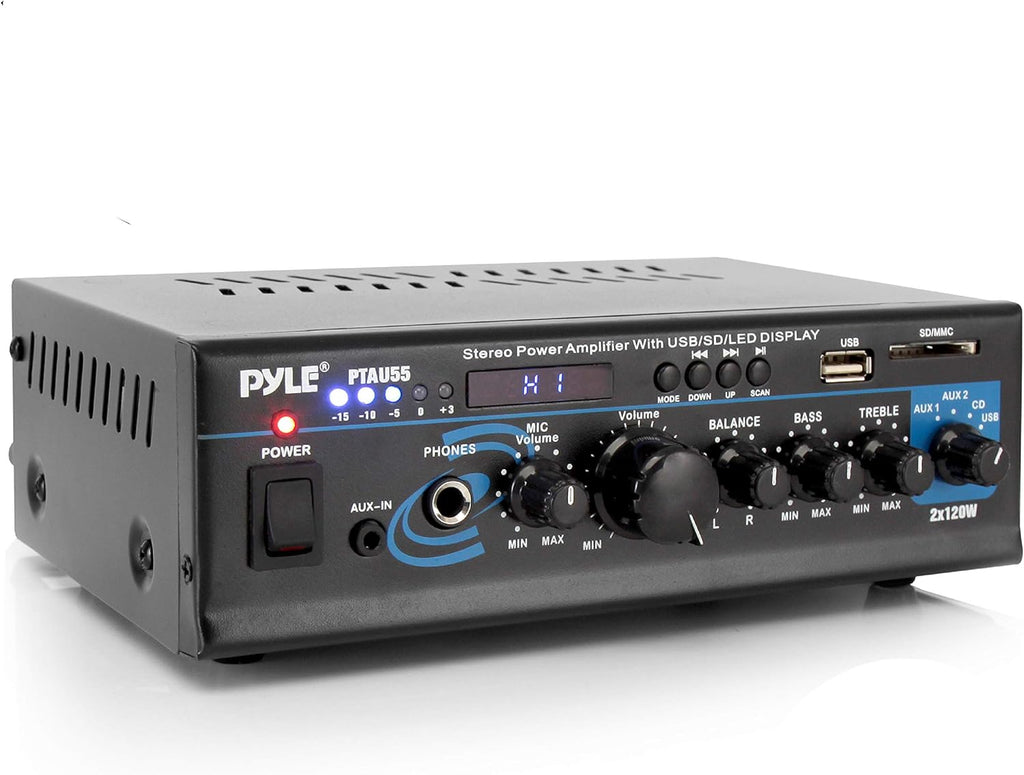 2X120W Dual Channel Stereo Power Amplifier G523