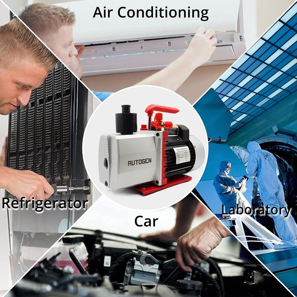 2-Stage Air Vacuum Pump 5CFM 3/4HP 0.3 Pa H123221