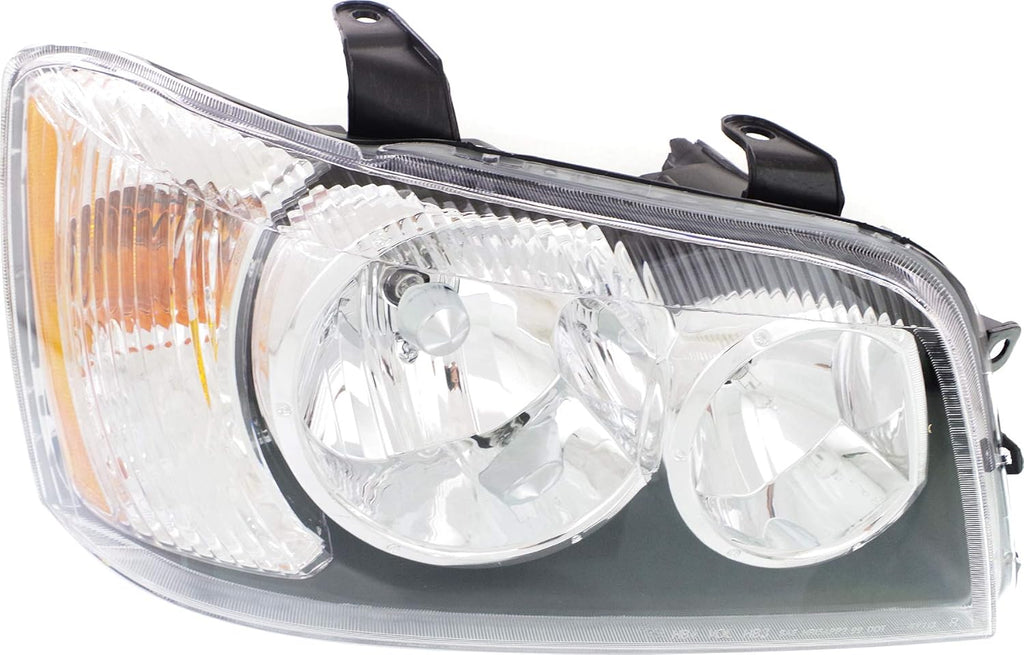 Headlight Set of 2 Clear Lens Halogen With bulbs Q61528