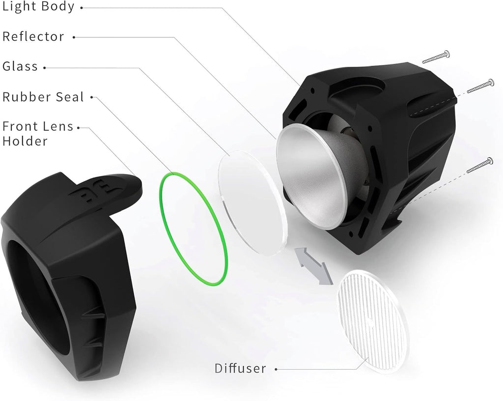 Rechargeable Mountain, Road Bike Headlight with 6400mAh Battery S1616