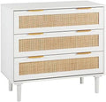 3 Drawer Rattan Wood Dresser F70900