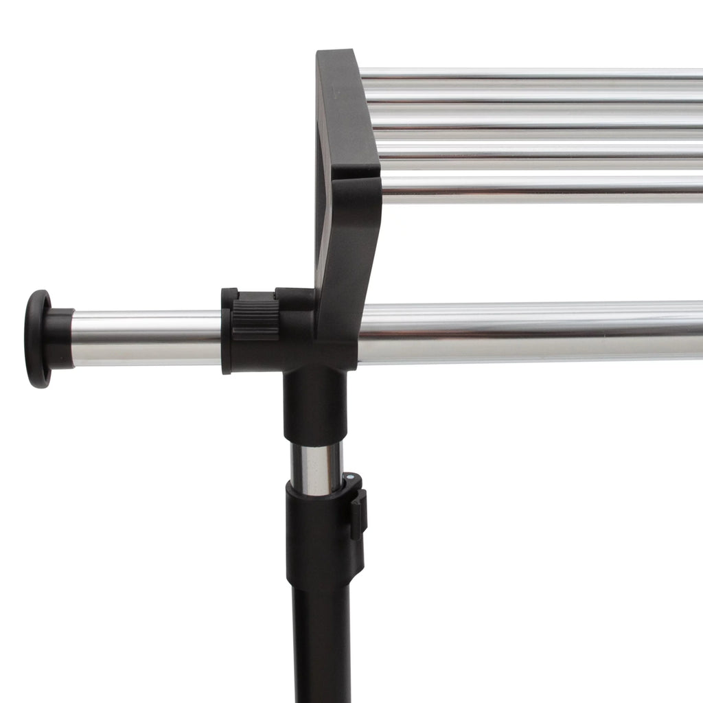 Adjustable Garment Rack with Storage Shelves A501163