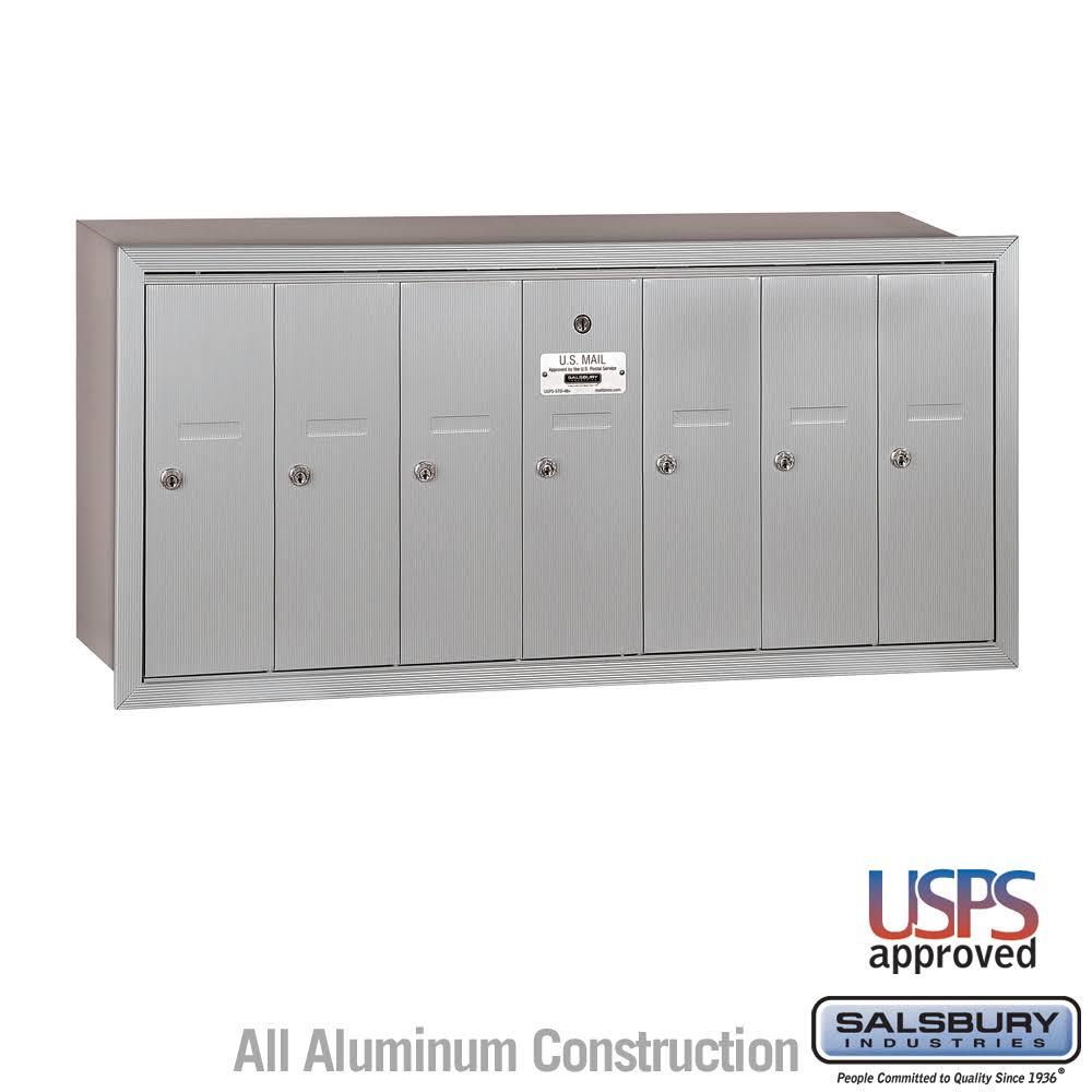 Aluminum Vertical Mailbox 7 Doors G369