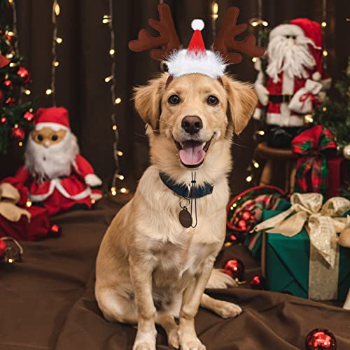 3 Pack Christmas Pet Headwear Brown Reindeer Antlers Headband S50039