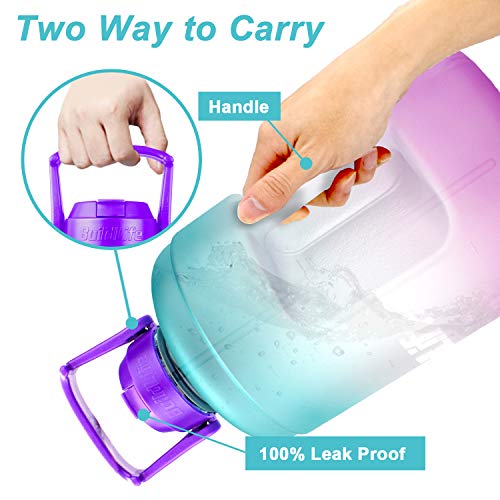 1 Gallon Water Bottle with Straw Leak-Proof BPA Free Reusable Large 128OZ Capacity Water Jug N2771