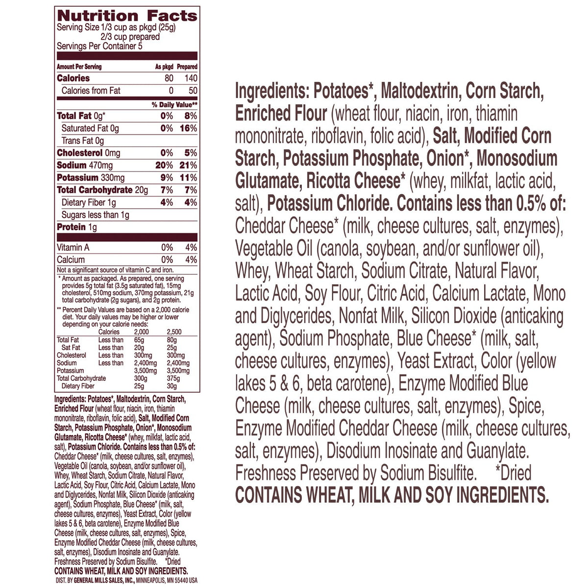 4.6 oz. (Pack of 12) Julienne Potatoes T8475