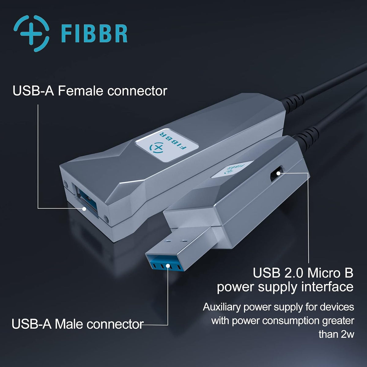 USB 3.0 Cable A-Male to A-Female 32ft Q447