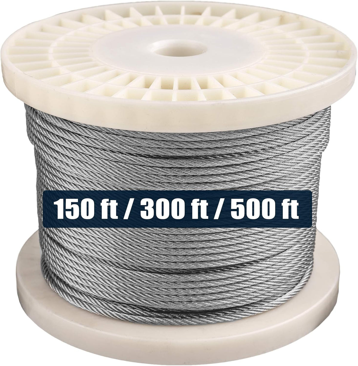 300 Feet 1/8 316 Stainless Steel Wire Rope Aircraft Cable 7x7 K505