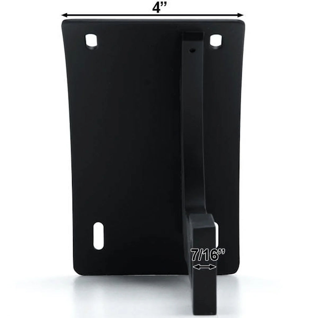 Black Vertical Axle Mount Motorcycle Plate Holder L19577