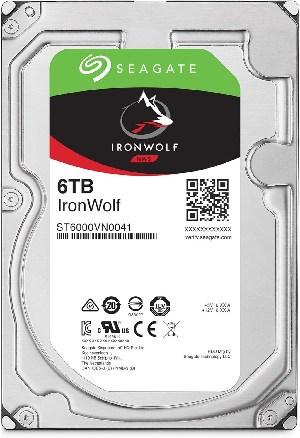 6TB NAS Internal Hard Drive HDD 3.5 Inch SATA 6Gb/s 7200 RPM 256MB Cache W862