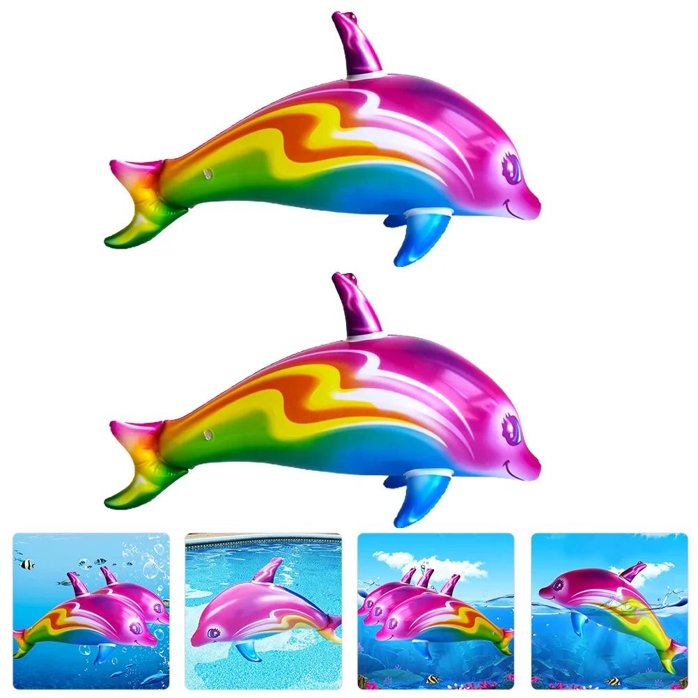 2pcs Big Inflatable Dolphin Toys A4315
