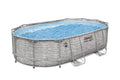 16 ft. x 10 ft. x 42 in. Oval Metal Frame Above Ground Pool Set M71573