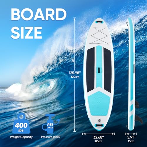 10.5'×33'' Inflatable Stand Up Paddle Board with Non-Slip Deck L471400