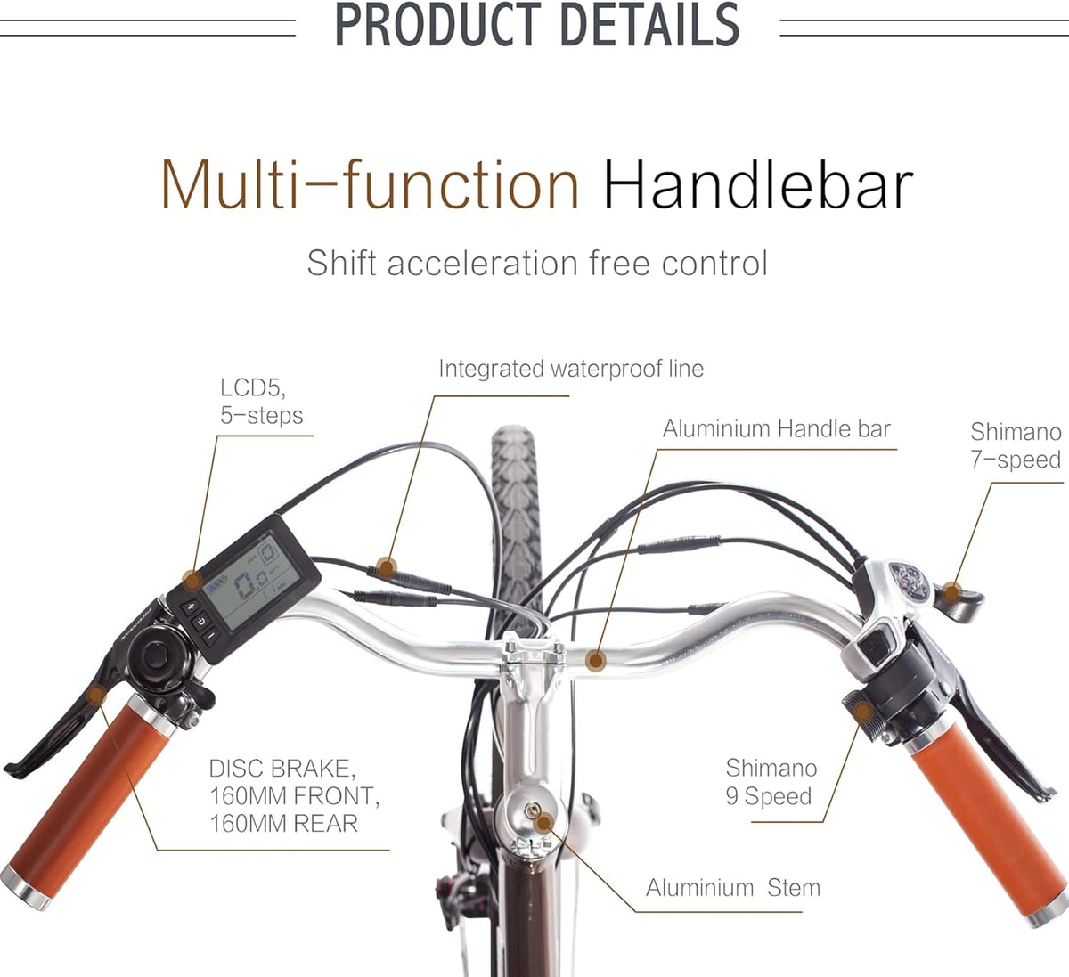 28 500W Electric Bicycle with 48V 12.8Ah Removable Battery J9852