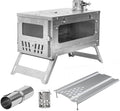 15inch Wood Burning Stove Folding Portable with 9.84ft Pipes M580