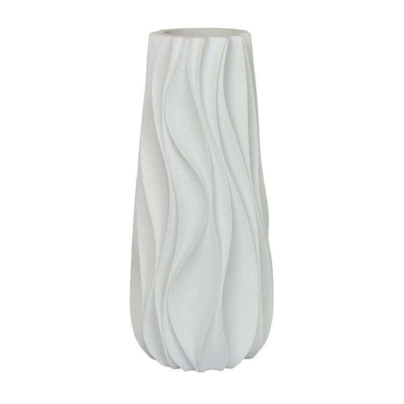 White Textured Vase N5940