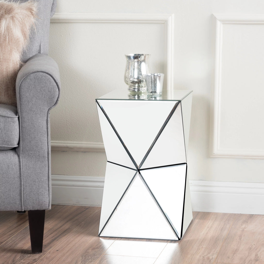 Mirrored Side Table P2132