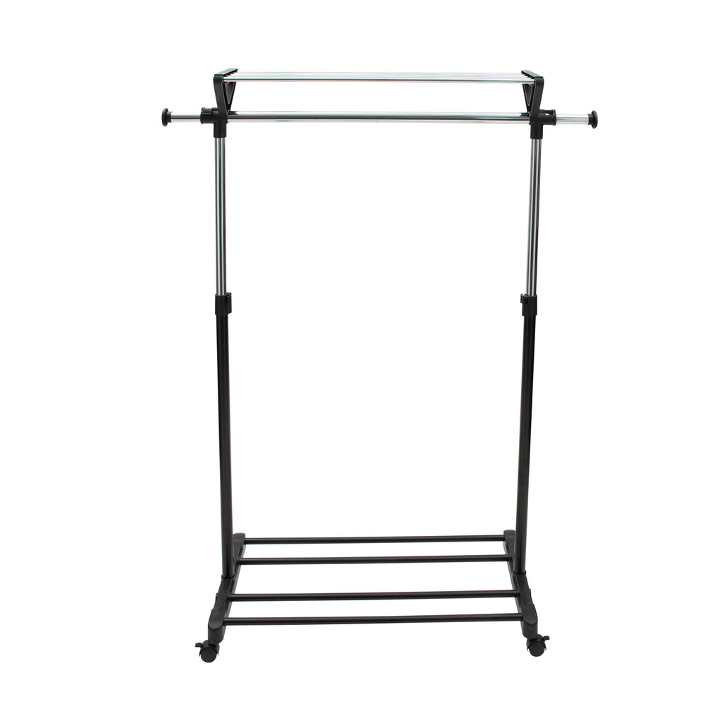 Adjustable Garment Rack with Storage Shelves A501163