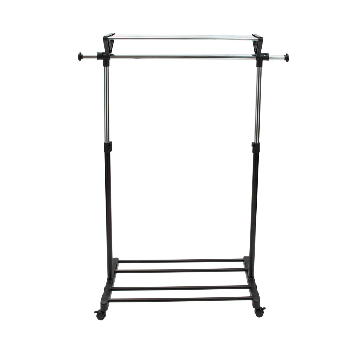 Adjustable Garment Rack with Storage Shelves A501163