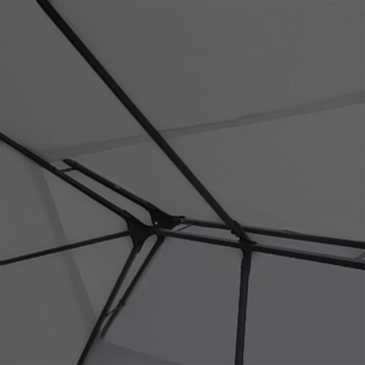 Outdoor Gazebo Canopy Tent Steel Frame Anthracite 157.5 x 118.1 x 107.5 Inches W509