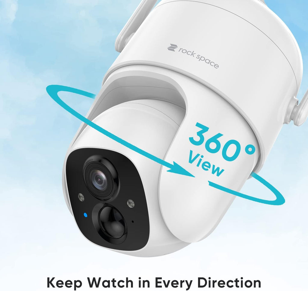 Wireless Outdoor Security Camera 1080P PTZ E86653