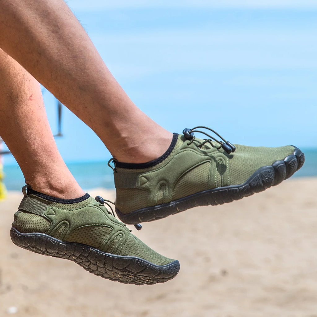 Army Green Men's Quick-Dry Water Shoes W27088