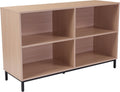 4 Shelf Oak Wood Grain Bookcase I225