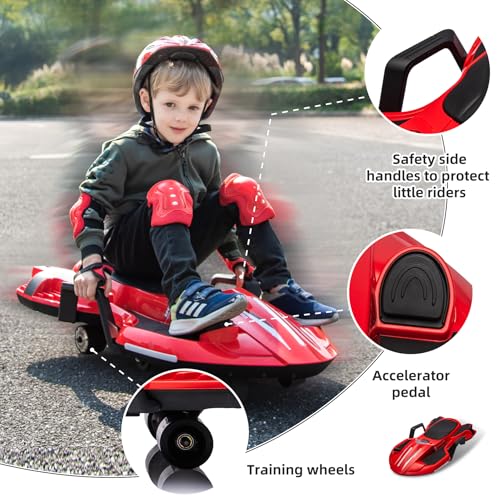 24V 200W Motor LED Light Up Electric Drift Kart S54113