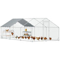 Large Metal Walk in Chicken Coop with Cover J42287