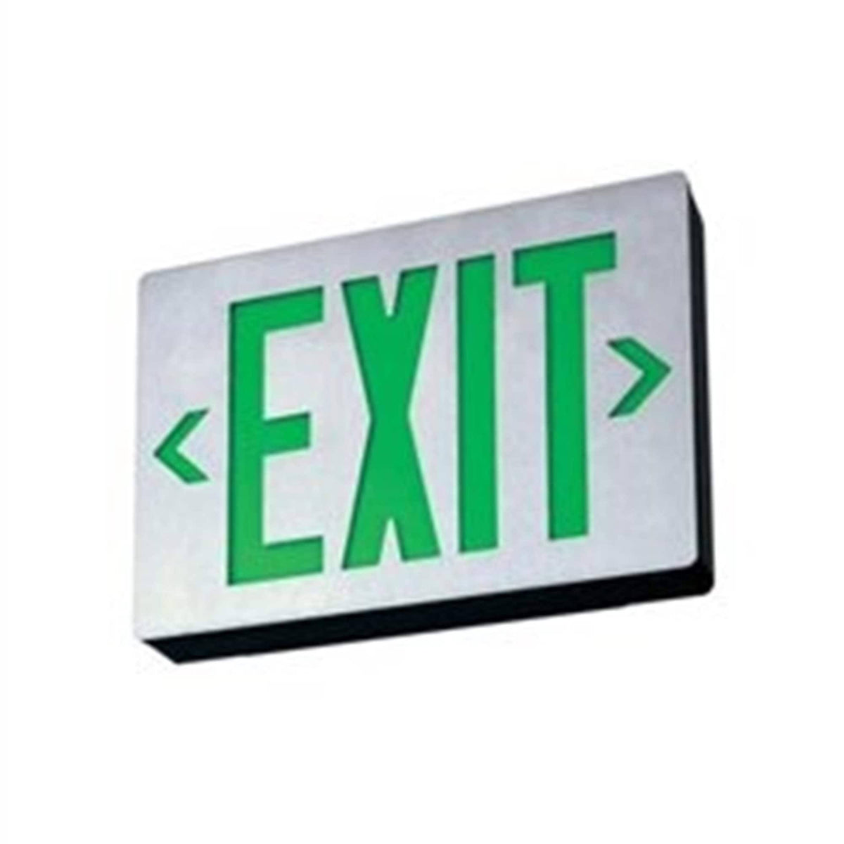 Green Die-Cast Aluminum LED Single-Face Exit Sign B3151