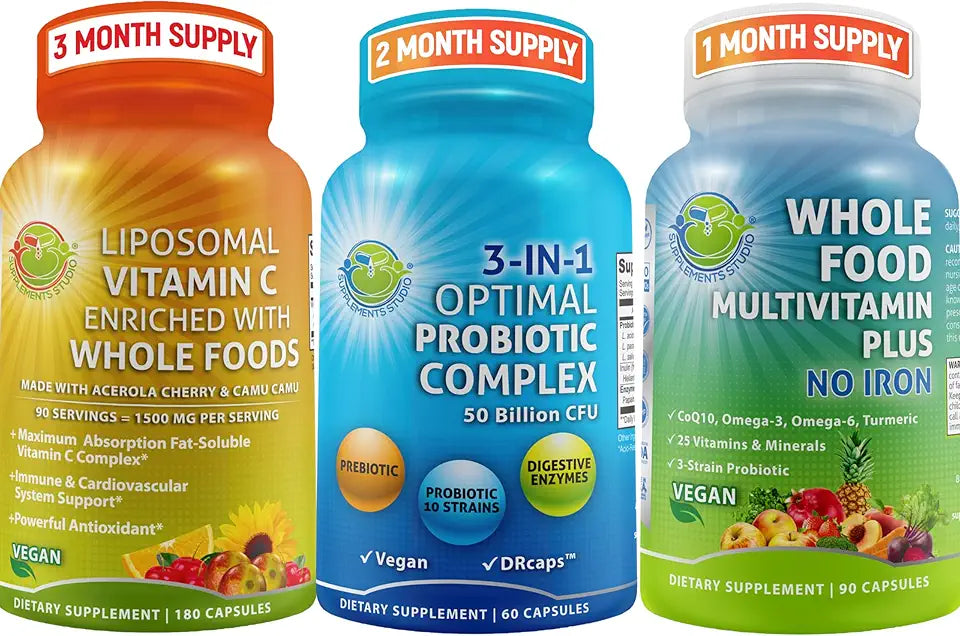 Vegan Acidophilus Probiotic and Multivitamin Supplement K765516