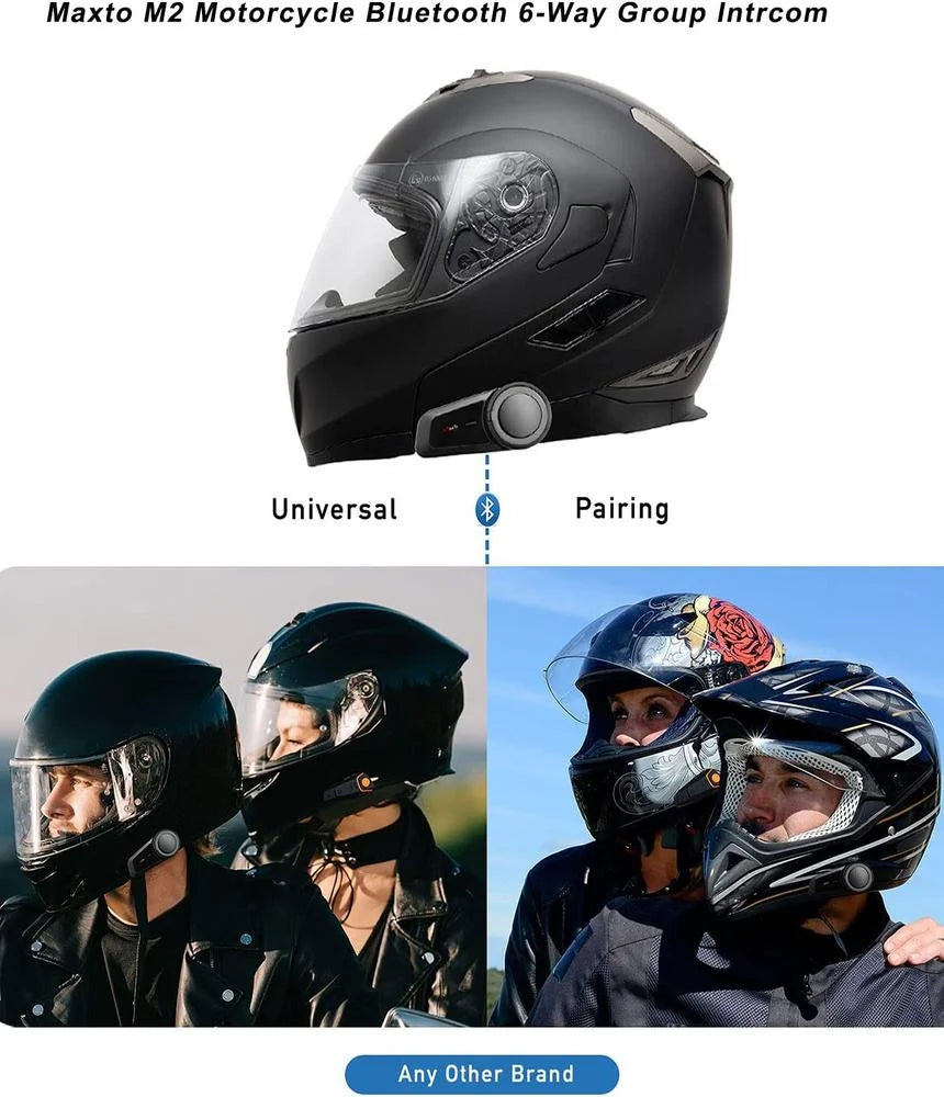 Motorcycle Helmet Bluetooth Intercom Headset J919456