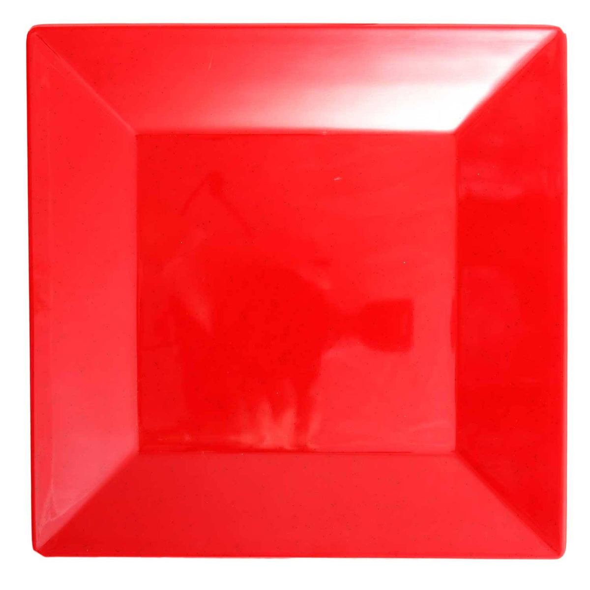 Red Melamine Square Buffet Plate, 3 Packs K143