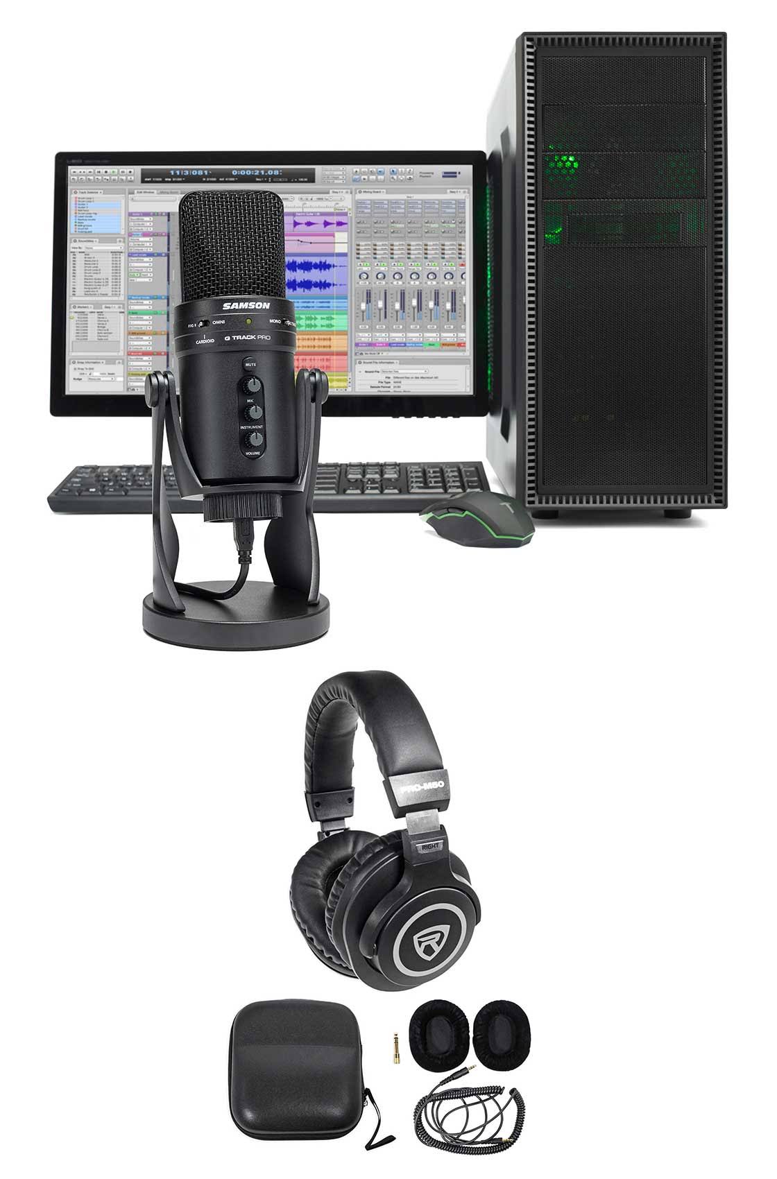 Studio USB Podcast Microphone with Headphones T4556