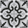 Black White Grey Porcelain Floor and Wall Tile M58040