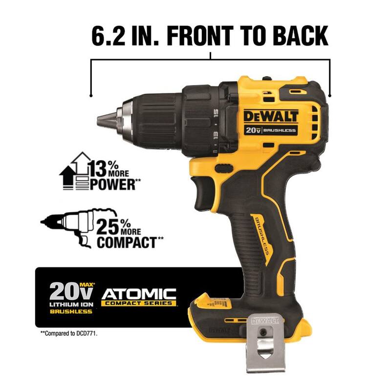 20V MAX Cordless Brushless Compact Drill/Impact 2 Tool Combo Kit D772