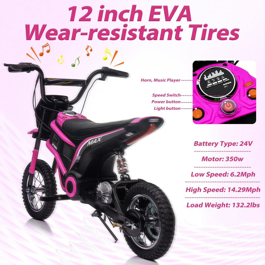 24V Dual Suspension Ride on Motorcycle V82299