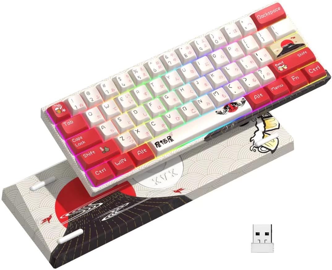 60% Wireless RGB Backlit Mechanical Keyboard P59591