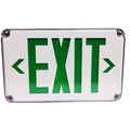 LED Wet Location Exit Sign Green Legend O212672