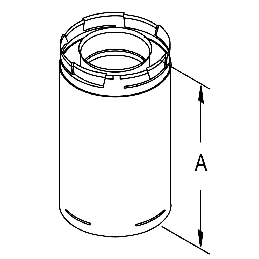 5" Inner Diameter Galvanized Vent Pipe X3731