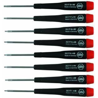 Precision Torx Screwdriver Sets Steel Hardened Non Slip Rotating Cap O73632