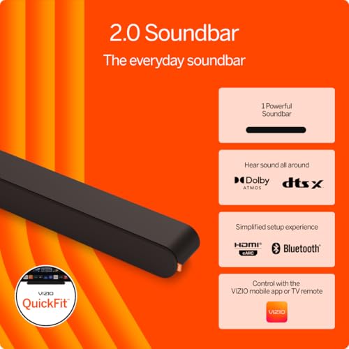 2.0 Soundbar with Dolby Atmos & DTS:X, Bluetooth Speaker U10699