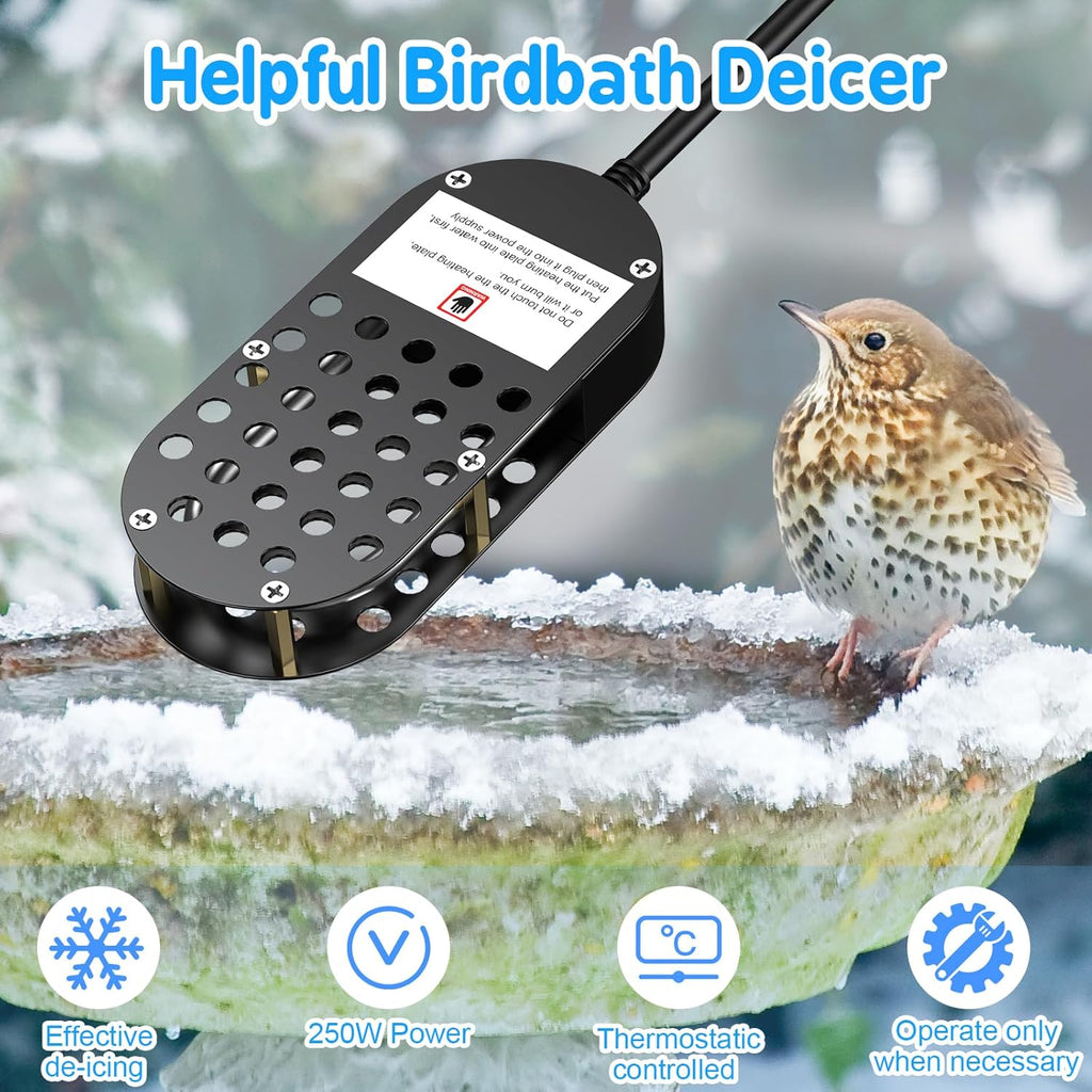 250W Thermostatically Controlled Chicken Waterer Heater A878