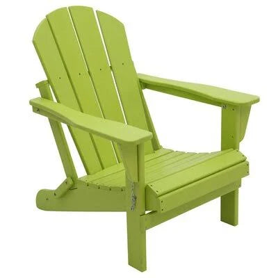 Lime Plastic Folding Adirondack Chair R415
