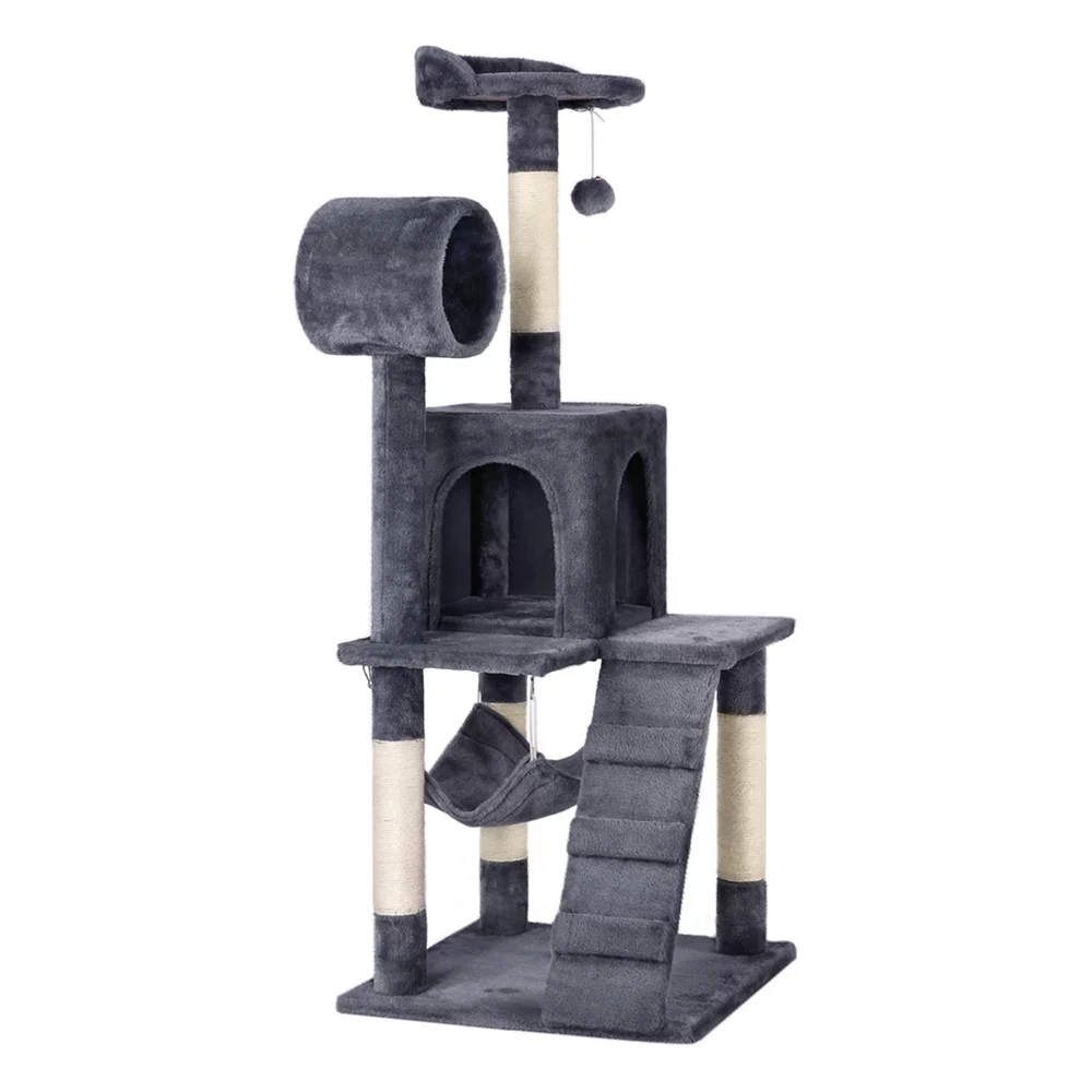 51" Cat Tree Tower Condo Scratcher Gray Q77402